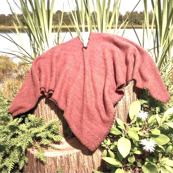 Vintage Descours Paris Wool Blend Poncho Cape Excellent Condition ~ One Size - Picture 10 of 11